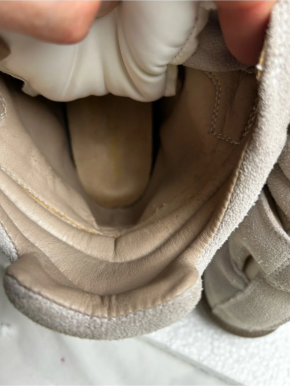 Isabel Marant Beige and Cream Suede Wedge Sneaker Boots 42. 10.5 US